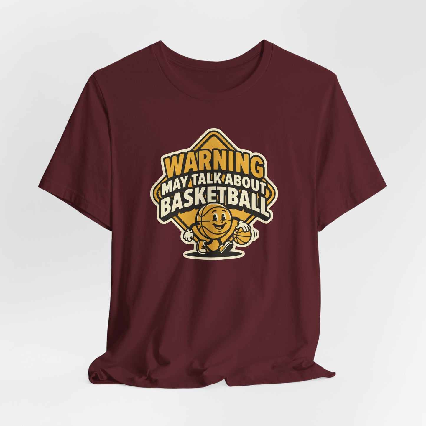 Warning: May Talk About Basketball T-Shirt | Witziger Hooper Tee | Geschenk