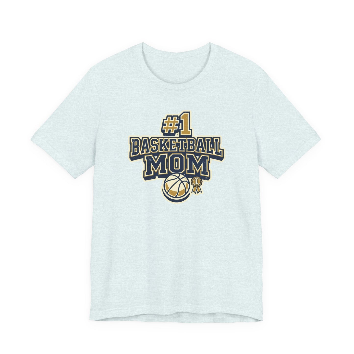 #1 Basketball Mom T-Shirt | Navy & Gold Award Grafik | Perfektes Geschenk