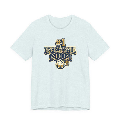 #1 Basketball Mom Tee | Navy & Gold Award Graphic | Perfect Gift for Hooper Parents
