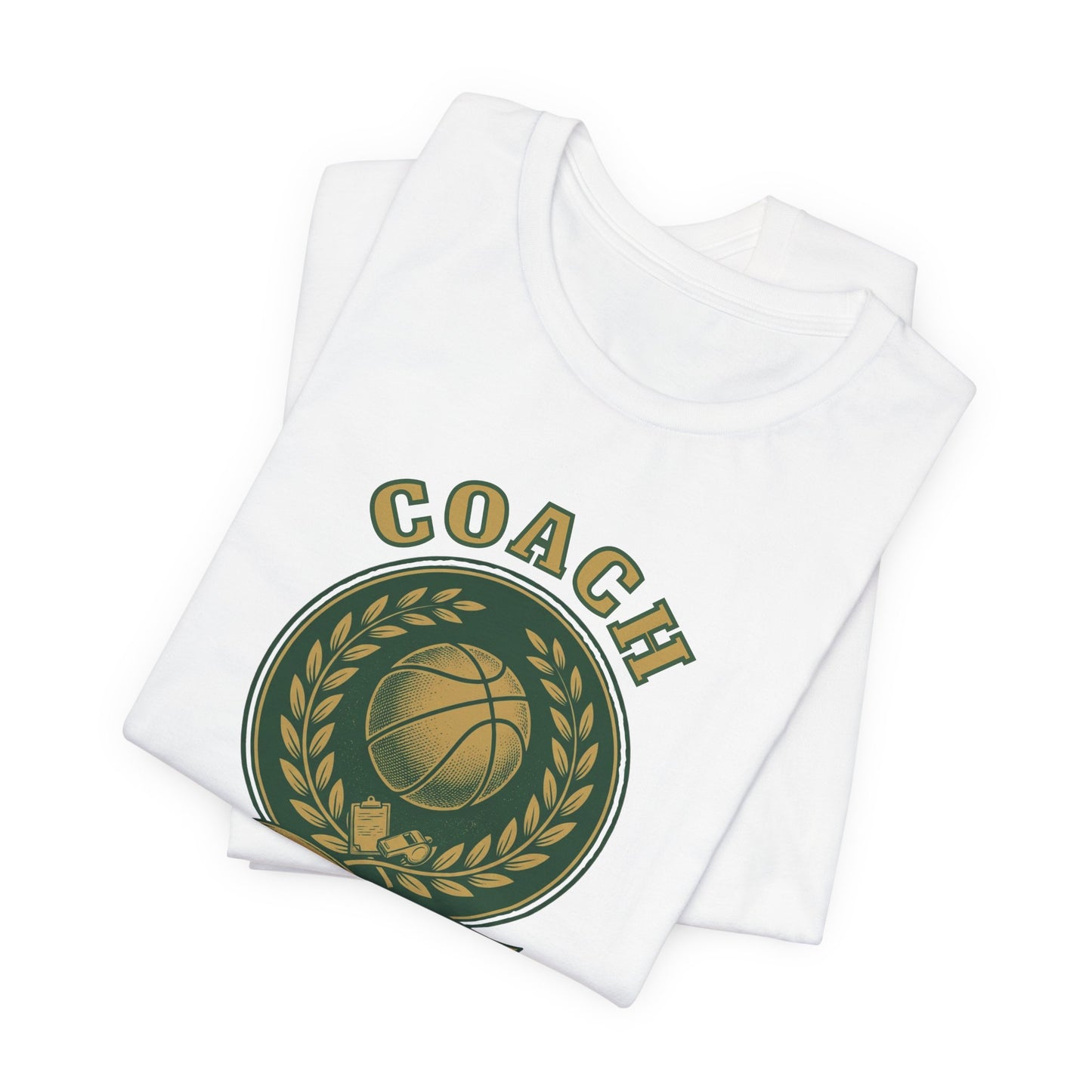 Best Coach Ever Basketball T-Shirt | Coach Crest Tee | Perfect Gift for Coaches