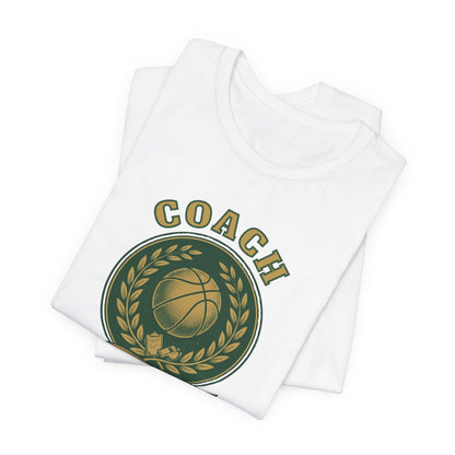 Best Coach Ever Basketball T-Shirt | Coach Crest Tee | Perfect Gift for Coaches