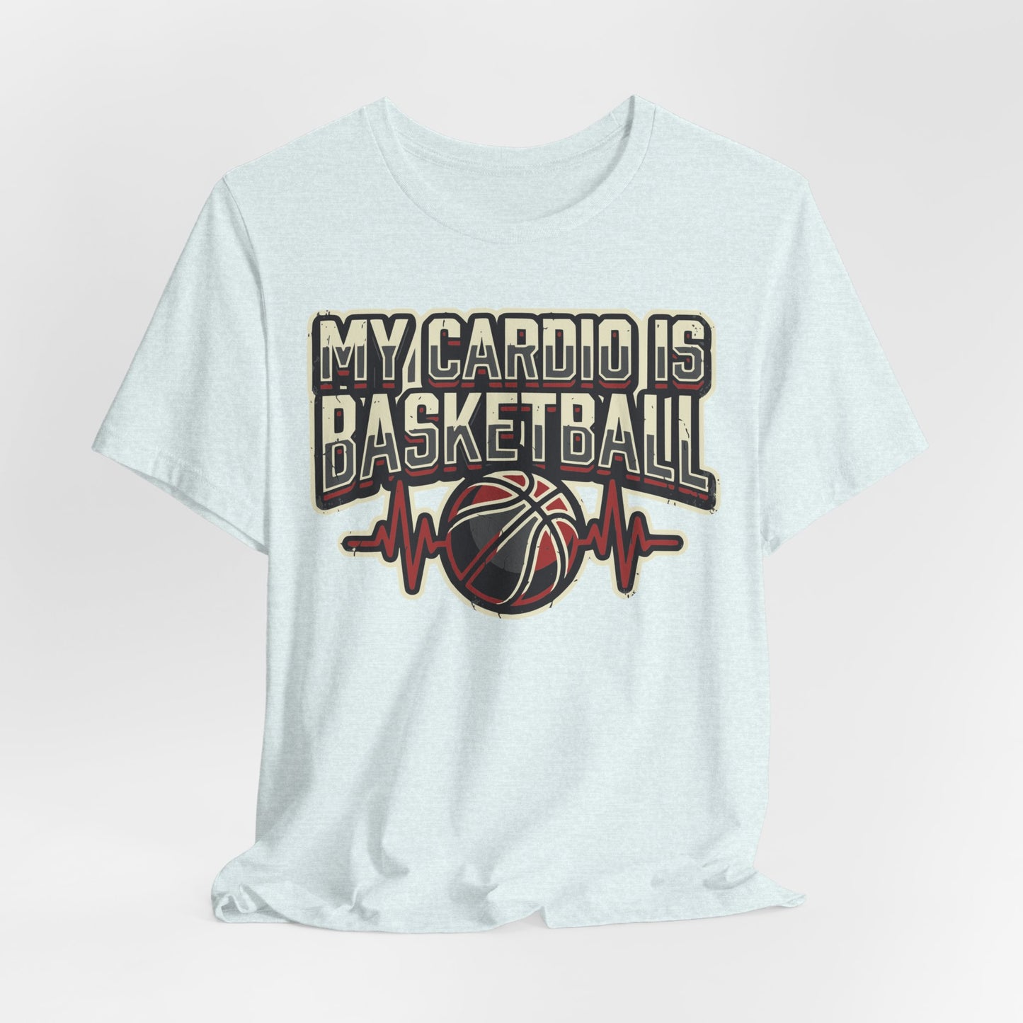 My Cardio is Basketball T-Shirt | Herzschlag Hooper Tee | Geschenk für Spieler
