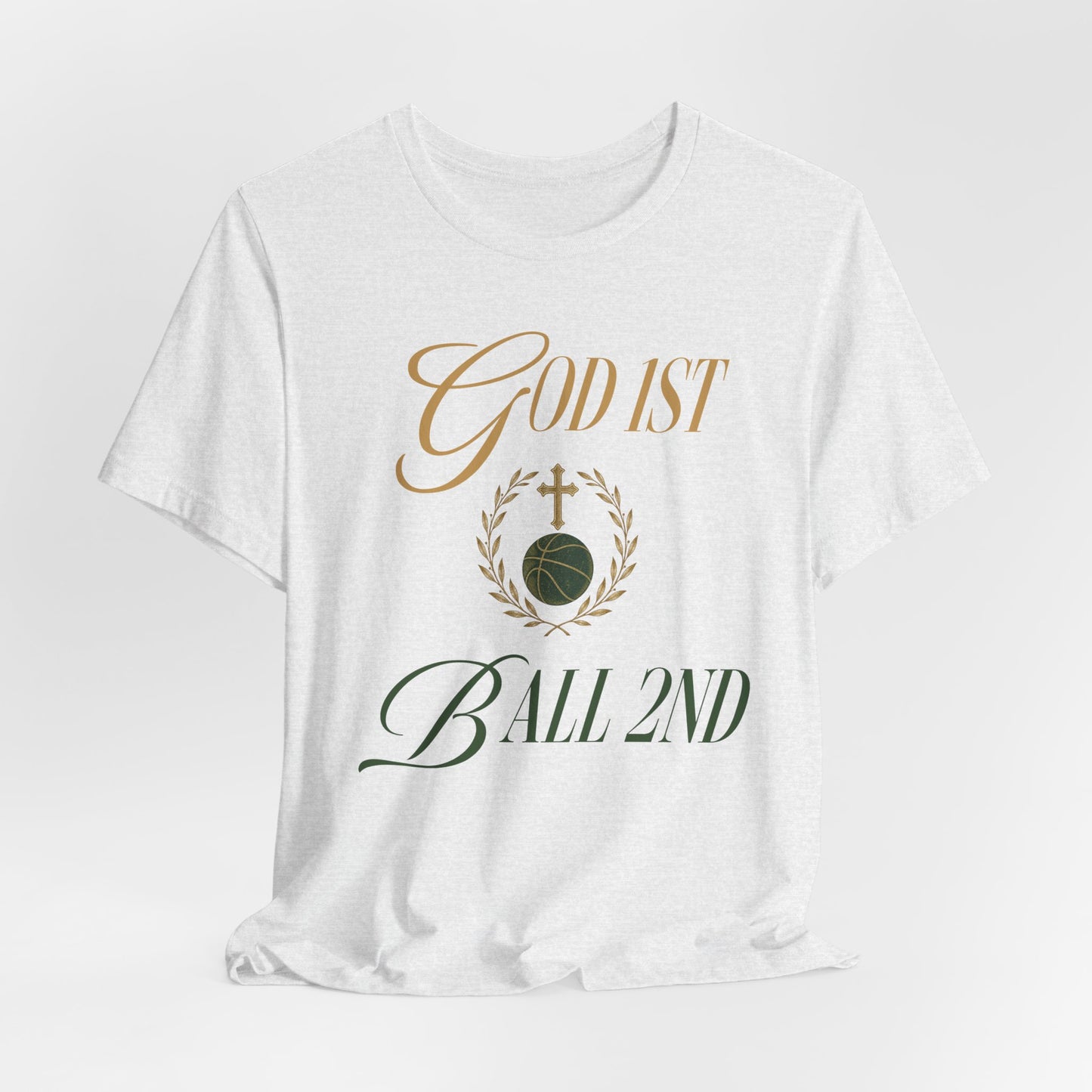 God First Ball 2nd Basketball T-Shirt | Glaube-Hooper Tee | Perfektes Geschenk