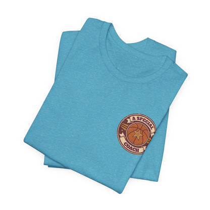 A Special Coach Basketball T-Shirt | Vintage Badge Tee | Perfect Coach Gift