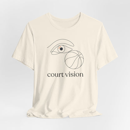 Court Vision Basketball T-Shirt | Minimalist Hooper Tee | Perfect Gift for Players