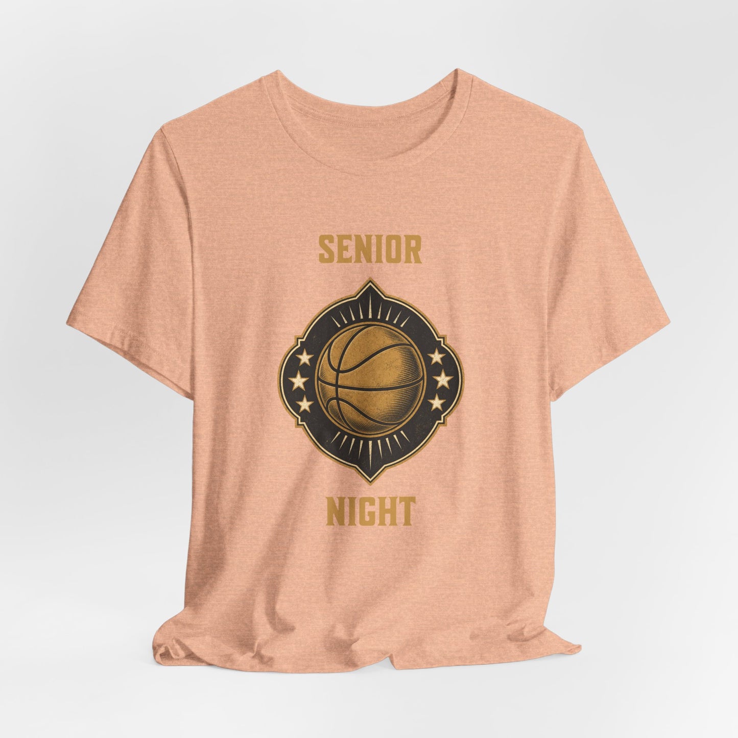 Senior Night Basketball T-Shirt | Gold & Black Hooper Tee | Perfect Gift