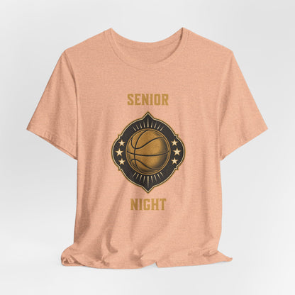 Senior Night Basketball T-Shirt | Gold & Black Hooper Tee | Perfect Gift