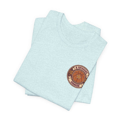 A Special Coach Basketball T-Shirt | Vintage Badge Tee | Perfect Coach Gift