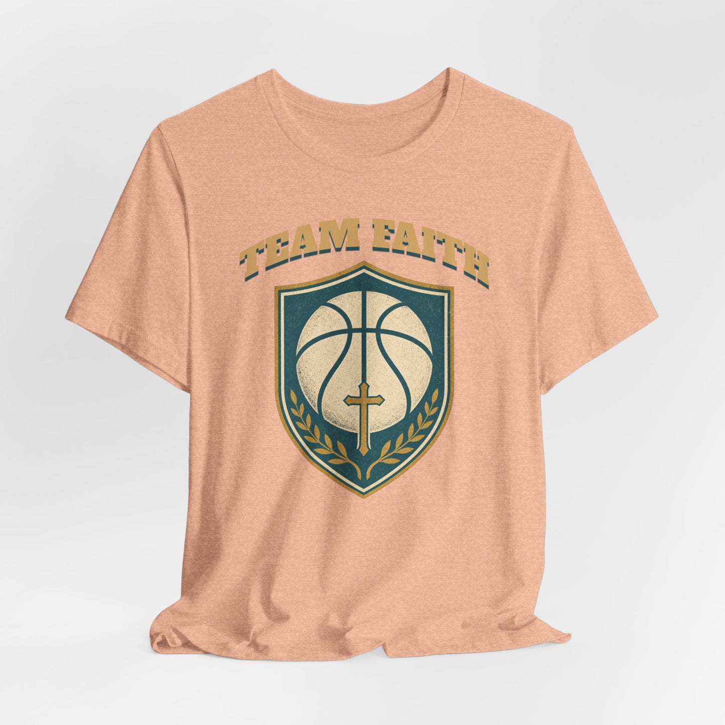 Team Faith Basketball T-Shirt | Cross & Hoops Tee | Spiritual Hoopers Gift
