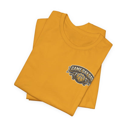 Game Day Dad Basketball T-Shirt | Navy & Gold Hooper Tee | Perfect Dad Gift