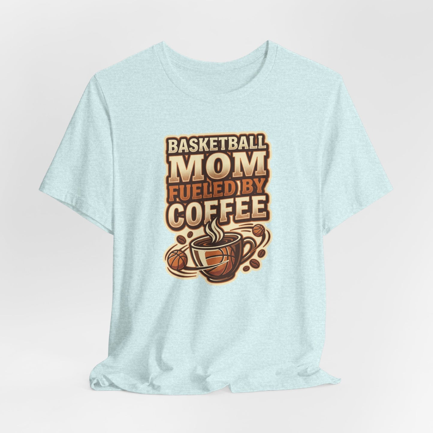 Basketball Mom Fueled by Coffee T-Shirt | Hooper Mom Tee | Perfektes Geschenk