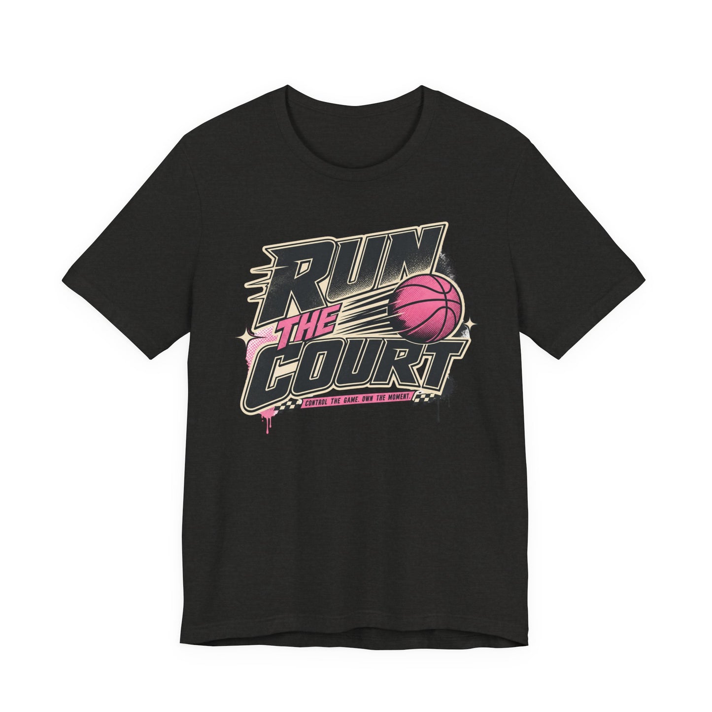 Run The Court Basketball T-Shirt | Women's Hooper Tee | Perfect Gift for Female Players