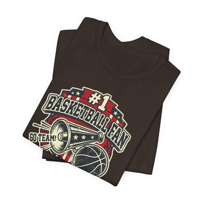 #1 Basketball Fan T-Shirt | Vintage Sports Tee | Perfect Gift for Hoopers