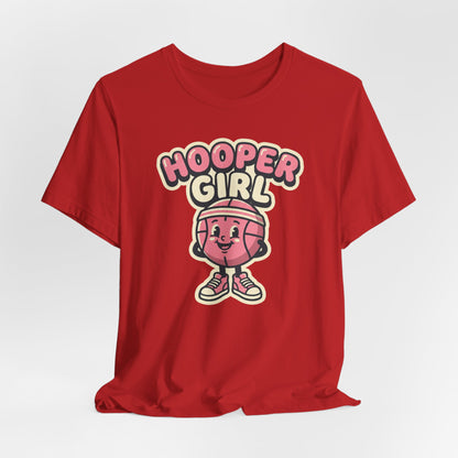 Hooper Girl Basketball T-Shirt | Retro Cartoon Tee | Perfect Gift for Female Players