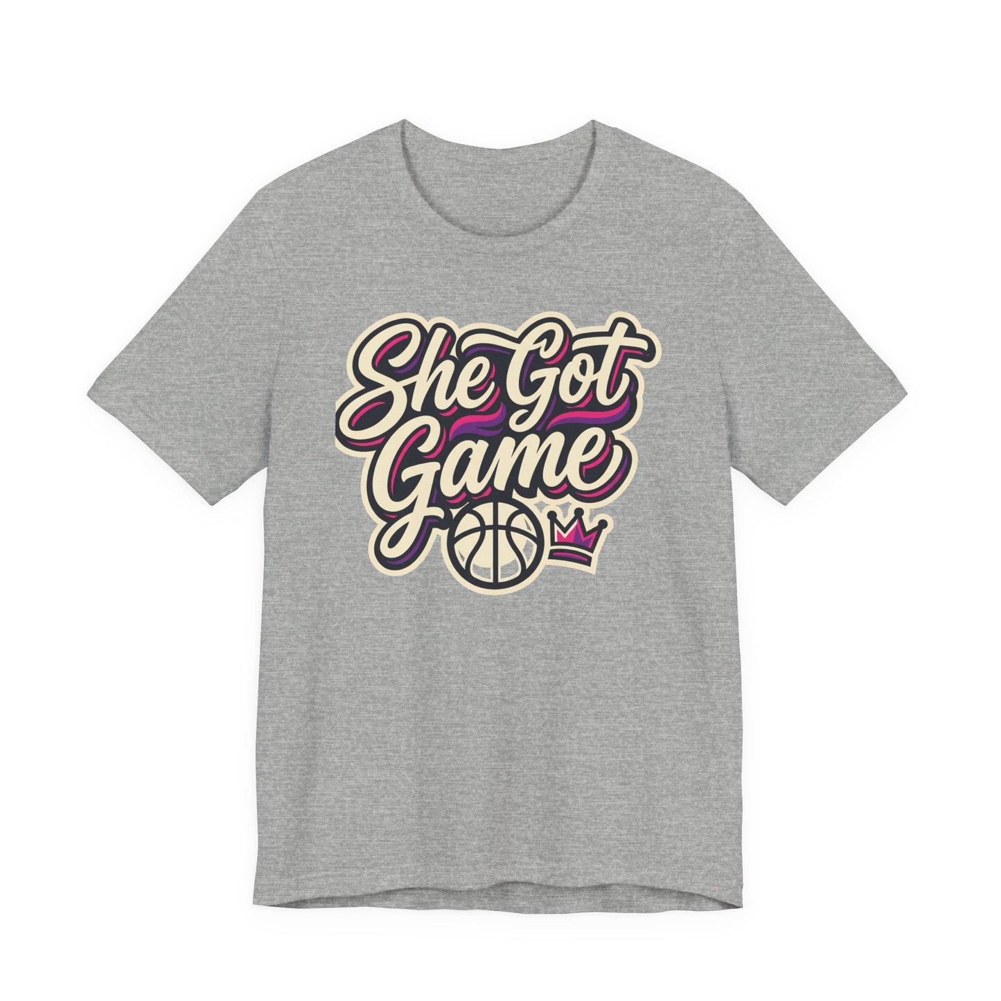 She Got Game Basketball T-Shirt | Women's Hoops Tee | Perfect Gift for Female Players