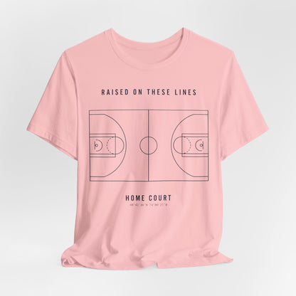 Home Court Basketball T-Shirt | Minimalist Basketball Court Map Tee | Premium Hoops Streetwear