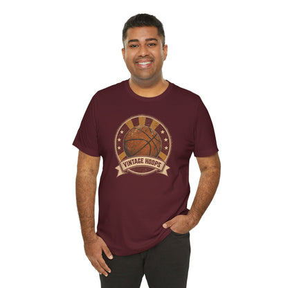 Vintage Hoops Basketball T-Shirt | Retro Distressed Tee | Perfect Gift for Hoopers