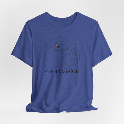 Court Vision Basketball T-Shirt | Minimalist Hooper Tee | Perfect Gift for Players