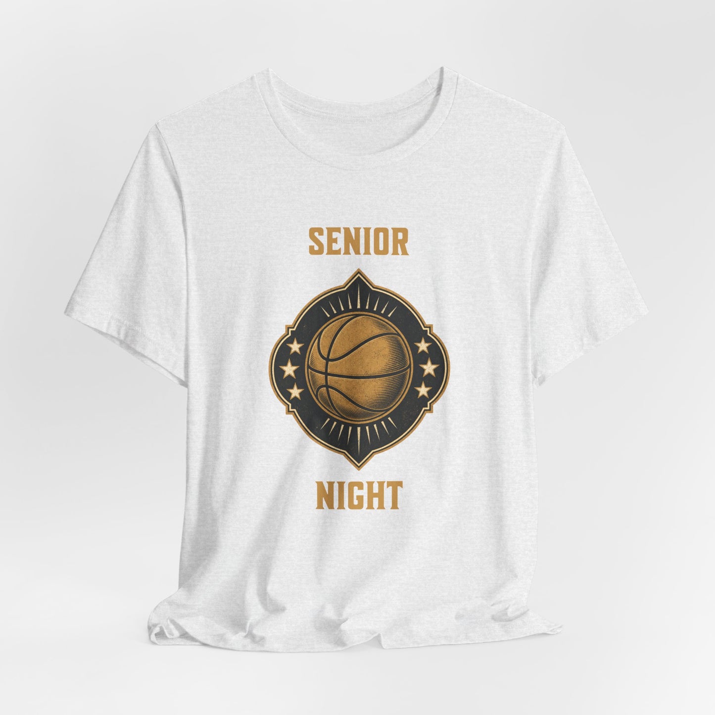 Senior Night Basketball T-Shirt | Gold & Black Hooper Tee | Perfect Gift
