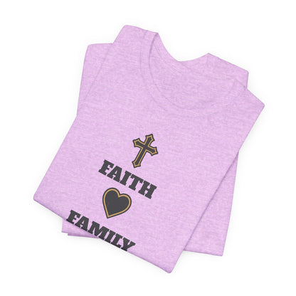 Faith Family Basketball T-Shirt | Inspirational Hooper Tee | Perfect Gift for Players