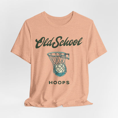 Old School Hoops Basketball T-Shirt | Retro Rim Tee | Perfect Gift for Ballers
