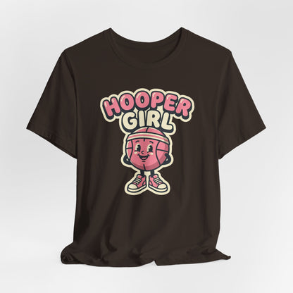 Hooper Girl Basketball T-Shirt | Retro Cartoon Tee | Perfect Gift for Female Players