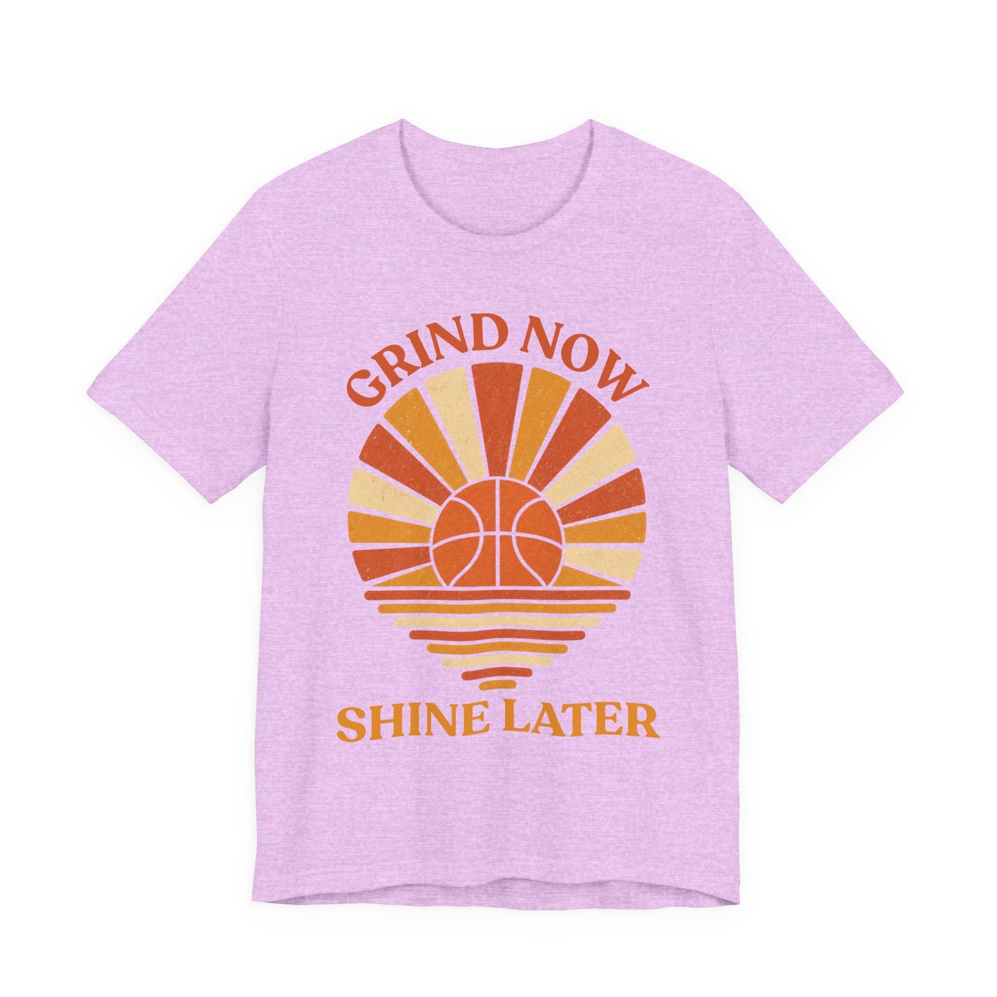 Grind Now Shine Later Basketball T-Shirt | Motivations Tee | Geschenk für Baller