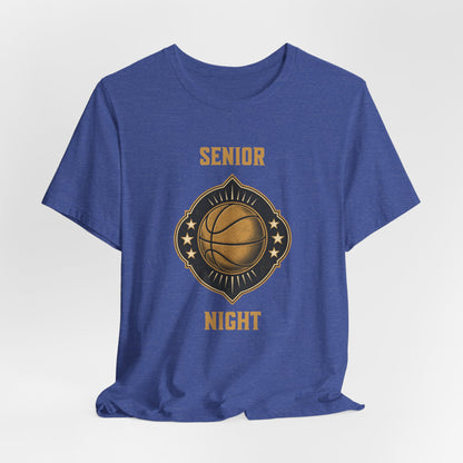 Senior Night Basketball T-Shirt | Gold & Black Hooper Tee | Perfect Gift
