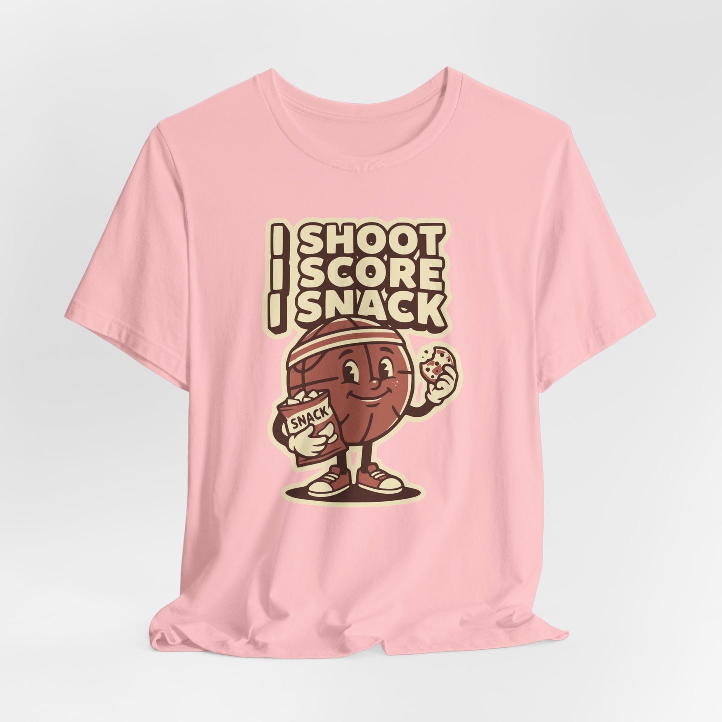 I Shoot I Score I Snack Basketball T-Shirt | Witziger Hooper Tee | Geschenk