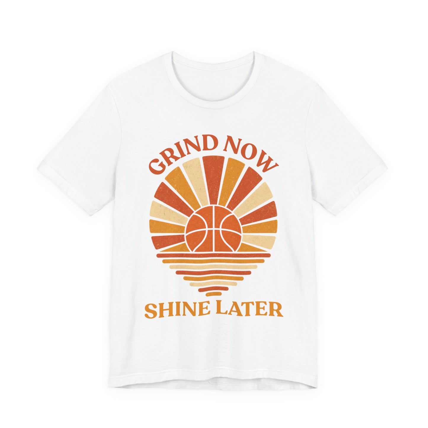 Grind Now Shine Later Basketball T-Shirt | Motivations Tee | Geschenk für Baller