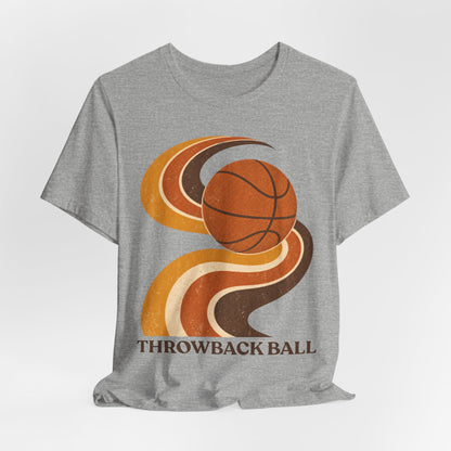 Retro Throwback Ball Basketball T-Shirt | Vintage Vibes Tee | Perfect Gift