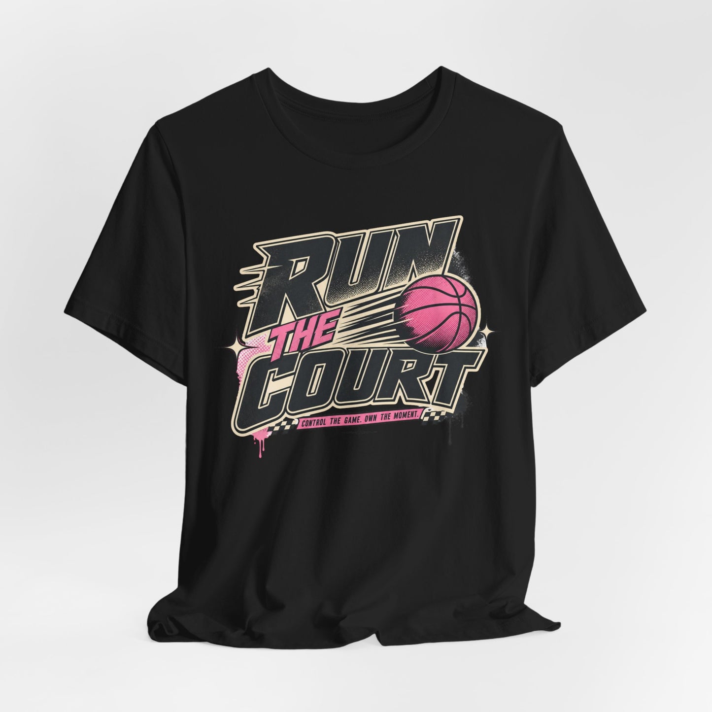 Run The Court Basketball T-Shirt | Women's Hooper Tee | Perfect Gift for Female Players
