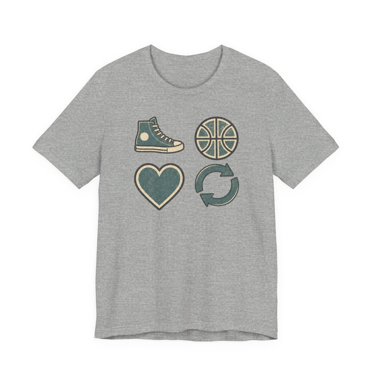 Live Hoop Repeat Basketball T-Shirt | Vintage Hooper Tee | Perfect Gift for Court Players