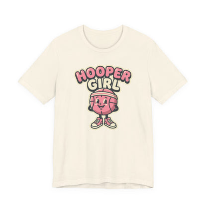 Hooper Girl Basketball T-Shirt | Retro Cartoon Tee | Perfect Gift for Female Players