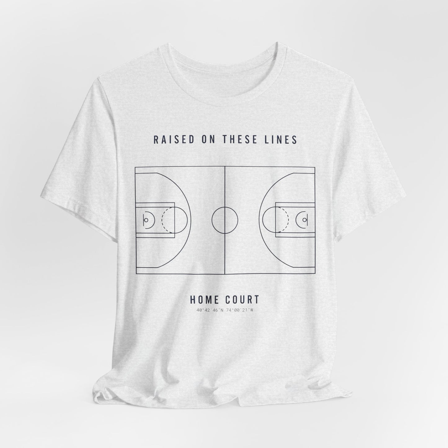 Home Court Basketball T-Shirt | Minimalistisches Basketballplatz-Shirt | Premium Hoops Streetwear