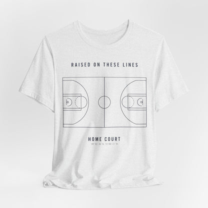 Home Court Basketball T-Shirt | Minimalist Basketball Court Map Tee | Premium Hoops Streetwear