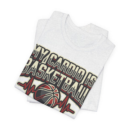 My Cardio is Basketball Heartbeat T-Shirt | Funny Hooper Tee | Gift for Players