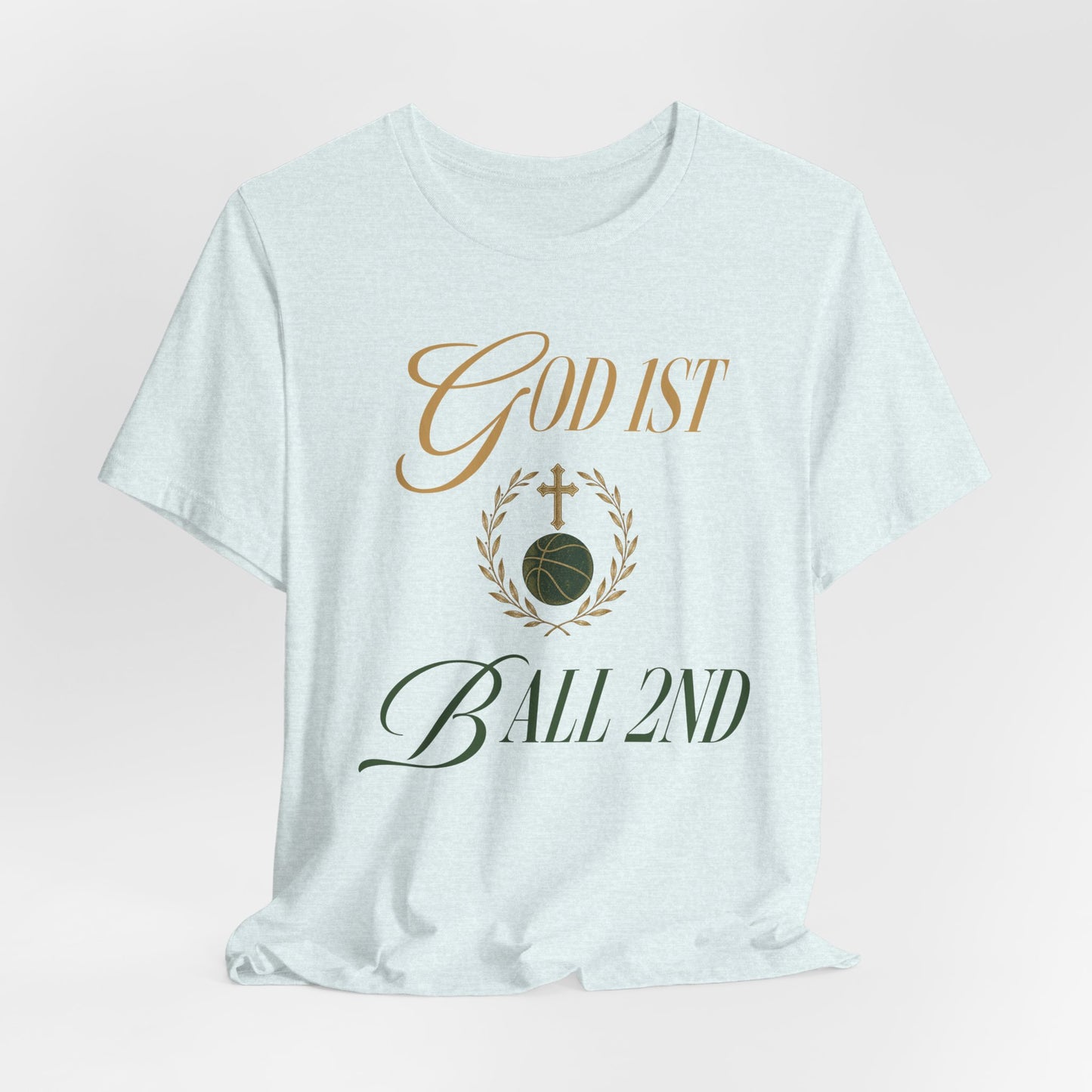 God First Ball 2nd Basketball T-Shirt | Glaube-Hooper Tee | Perfektes Geschenk