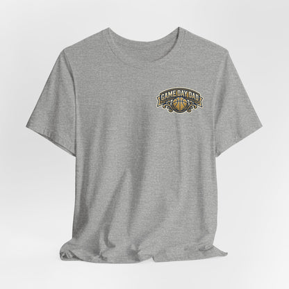 Game Day Dad Basketball T-Shirt | Navy & Gold Hooper Tee | Perfect Dad Gift