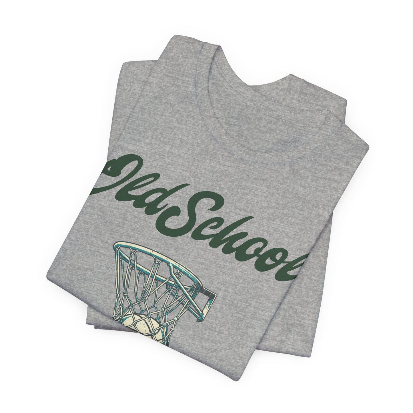 Old School Hoops Basketball T-Shirt | Retro Rim Tee | Geschenk für Baller
