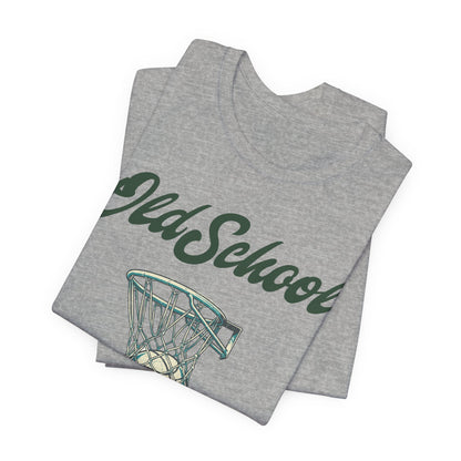 Old School Hoops Basketball T-Shirt | Retro Rim Tee | Perfect Gift for Ballers