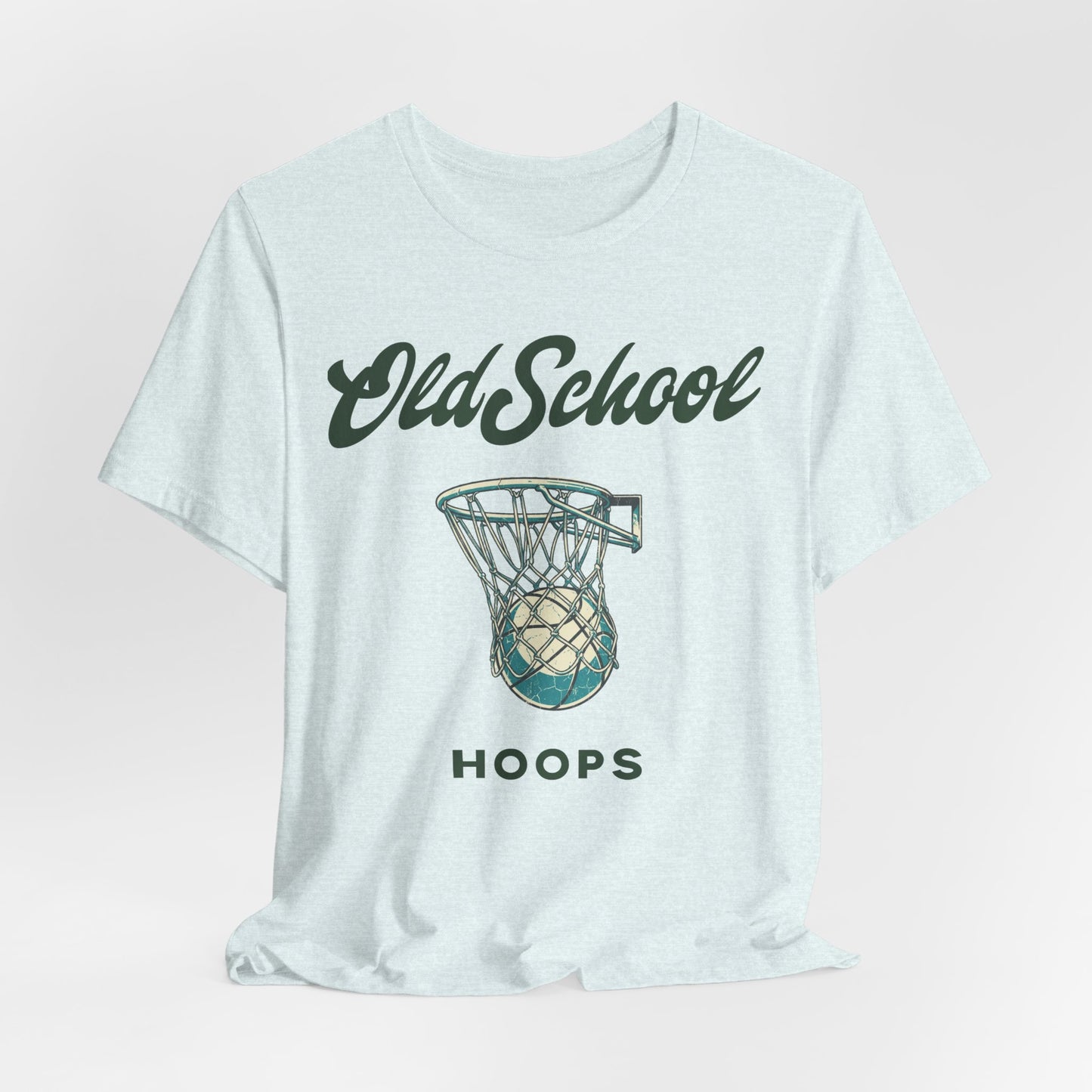 Old School Hoops Basketball T-Shirt | Retro Rim Tee | Geschenk für Baller