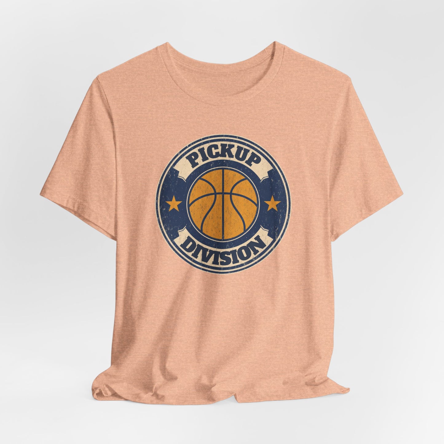 Pickup Division Retro Basketball T-Shirt | Vintage Badge Tee | Perfect Gift for Hoopers