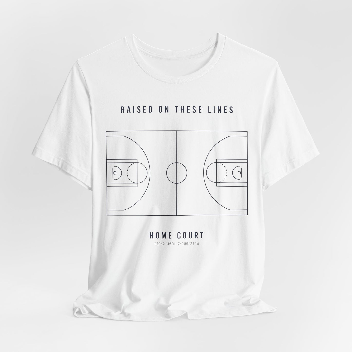 Home Court Basketball T-Shirt | Minimalistisches Basketballplatz-Shirt | Premium Hoops Streetwear