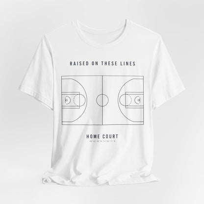Home Court Basketball T-Shirt | Minimalist Basketball Court Map Tee | Premium Hoops Streetwear