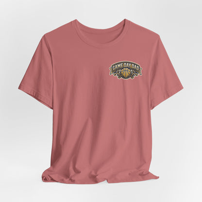 Game Day Dad Basketball T-Shirt | Navy & Gold Hooper Tee | Perfect Dad Gift