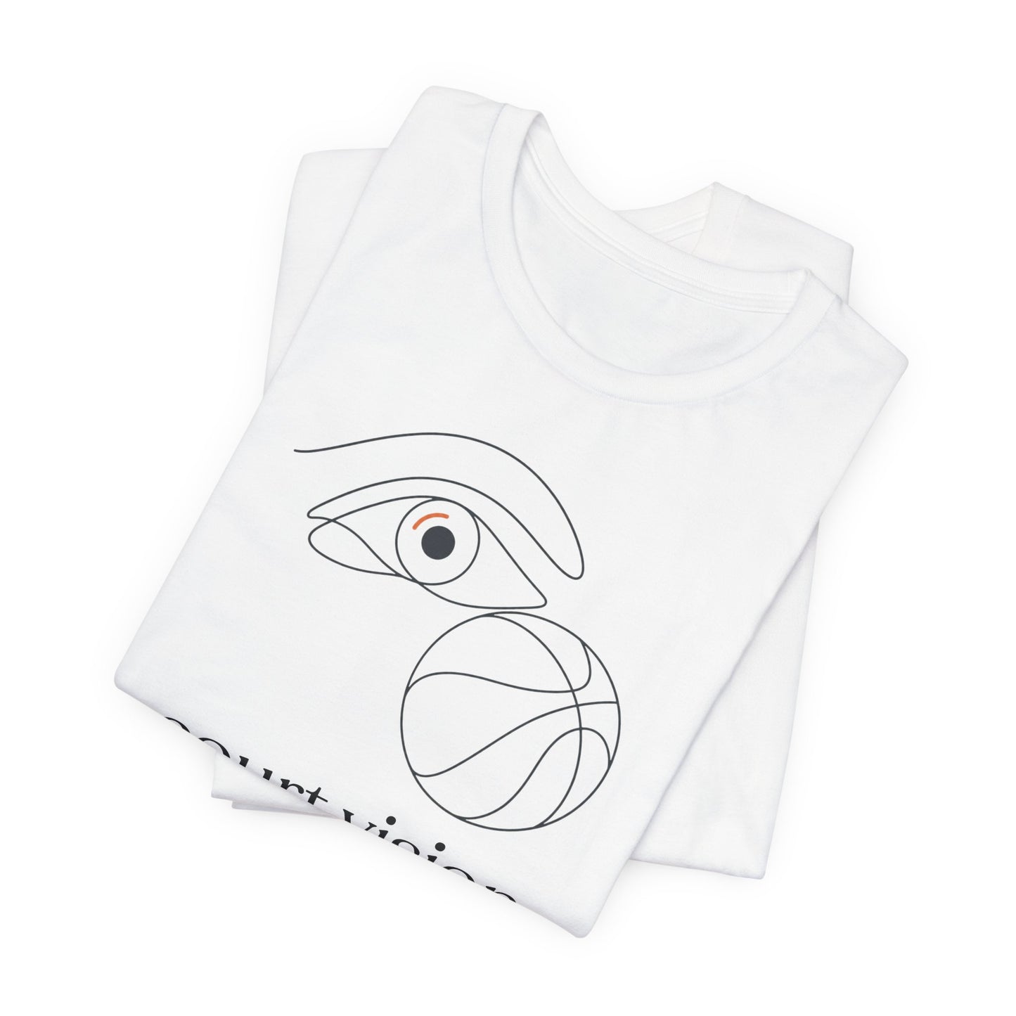 Court Vision Basketball T-Shirt | Minimalist Hooper Tee | Perfect Gift for Players