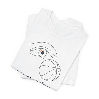 Court Vision Basketball T-Shirt | Minimalist Hooper Tee | Perfect Gift for Players