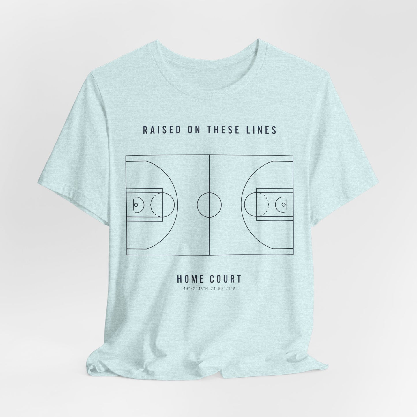 Home Court Basketball T-Shirt | Minimalistisches Basketballplatz-Shirt | Premium Hoops Streetwear
