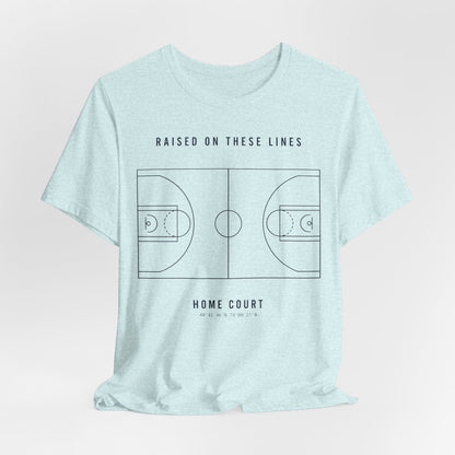 Home Court Basketball T-Shirt | Minimalist Basketball Court Map Tee | Premium Hoops Streetwear